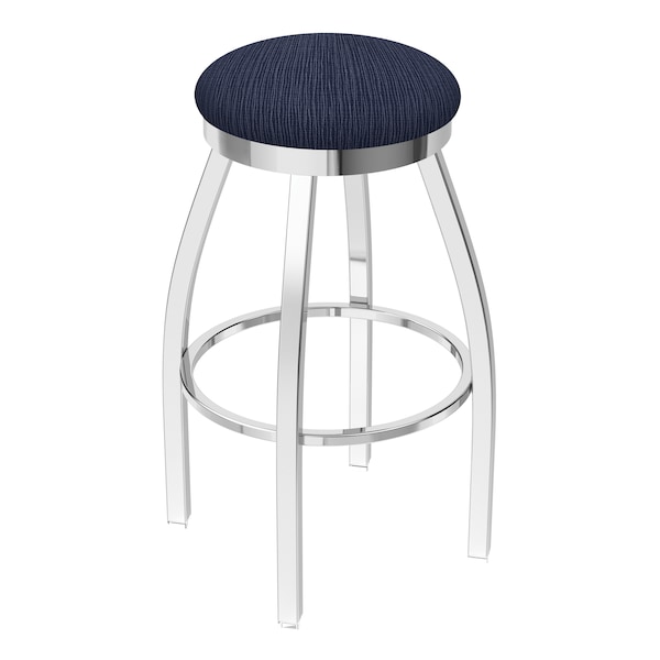 25" Swivel Counter Stool, Chrome Finish, Graph Anchor Seat